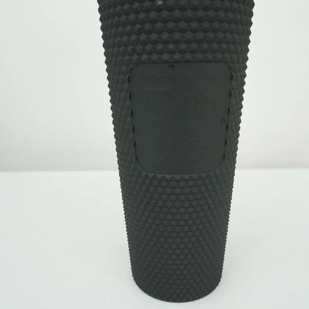 Starbucks Disney World 50th Anniversary Matte‎ Black Studded Tumbler 24oz Cup